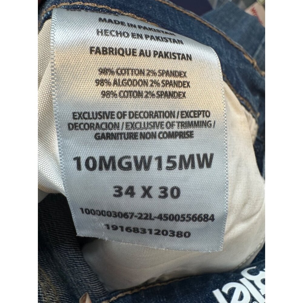 NWT Wrangler 34x30 Mens Relaxed Fit Jeans Blue Denim - Picture 12 of 12